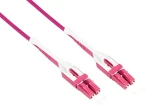 Good Connections LC-LC Uniboot fialová / Optický patch kabel / Duplex / OM4 / LSZH / 5 m (LW-U805LC4)