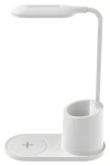 Platinet PDL1930W biela / LED lampička / 3 W / 300 lm / 3200-6500 K / Qi bezdrôtové nabíjanie / Stmievateľná (PLADLL1930BL)