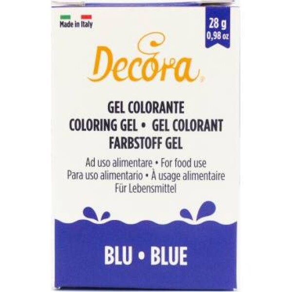 Gélová farba modrá 28 g - Decora - Decora