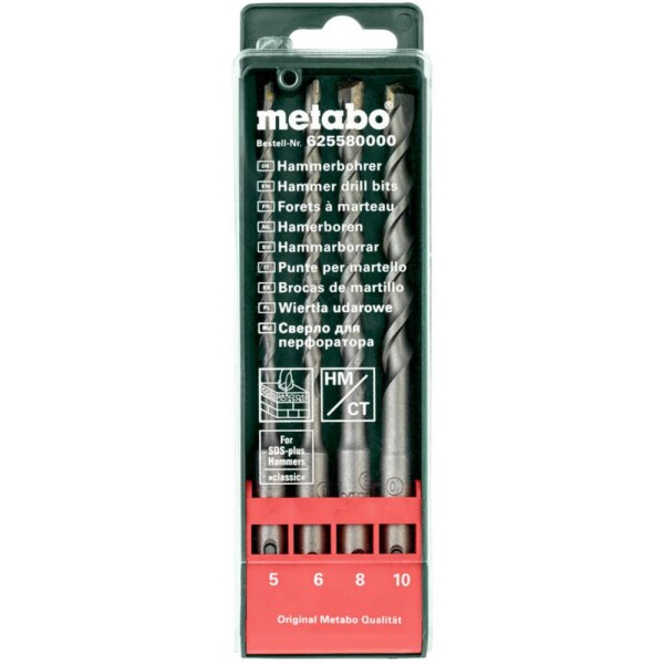 Metabo 625580000 sada vrtákov mm, mm, mm, mm, dĺžka 160 mm, SDS plus