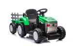 Mamido Mamido Detský elektrický traktor s vlečkou Farm 24V 2x45W EVA kolesá zelený