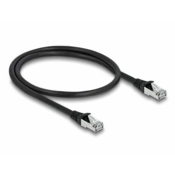 Delock 80133 RJ45 sieťové káble, prepojovacie káble CAT 6A S/FTP 0.50 m čierna 1 ks; 80133