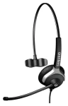 GEQUDIO 1-ucho pre Yealink, Snom, Grandstream / Headset / Mono / Káblový / Čierna (WA9002)