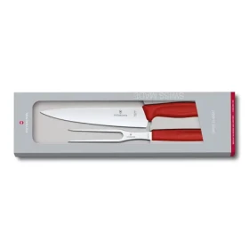 VICTORINOX Swiss Classic sada nôž a vidlička červená / Kuchynská sada / Nôž a vidlička (6.7131.2G)