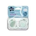 Tommee Tippee Cumlík C2N silikón Night 2ks | 6 - 18 mesiacov (433362TT)