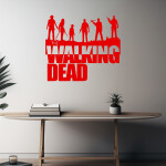 Veselá Stena Samolepka The Walking Dead Farba: hnedá, Veľkosť: 60 x 53 cm