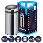 HIMAXX Premium 30L strieborná / bezdotykový kôš (SOKBG0301)