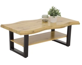 Konferenčný stolík Gabriel, divoký dub, optika masívu%