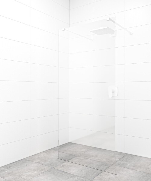 Sprchová zástena Walk-in 140 cm SAT vo farbe profilu biela SATBWI140ZAVB SATBWI140ZAVB