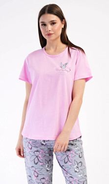 Dámske capri pyžamo Miana šedá 1XL