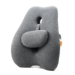 Powerton Bedrová opierka šedá / ergonomická / pamäťová pena (WPEUS5)