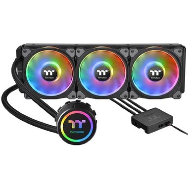 Thermaltake Floe DX RGB 360 čierna / AIO vodný chladič CPU / 3x 120 mm / 1500 RPM @ 23.9 dB / 42.45 CFM (CL-W256-PL12SW-A)