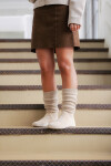 Shapen Knitty Vanila Leather barefoot čižmy 39 EUR