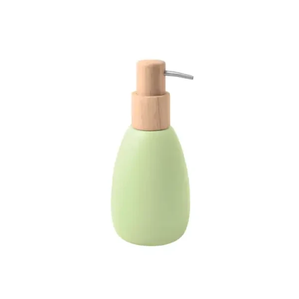 Spirella Sven dávkovač mydla matne matcha / polyresin / drevo / 260 ml