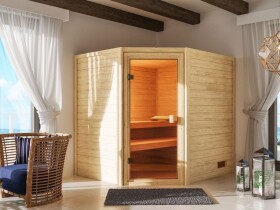 Domáca finská sauna (6170) Karibu Elea, rozmery š. 195 × h. 169 × v. 187 cm