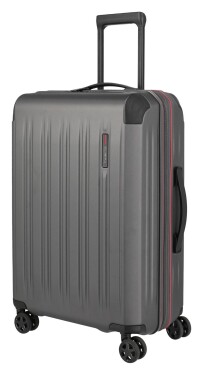 Stredný škrupinový kufor na kolieskach Travelite Dynamiic M exp Anthracite