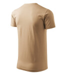 Ťažké nové tričko unisex pieskové S
