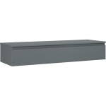 MEXEN/S - Orio kúpeľňová skrinka pod umývadlo 140 cm s doskou, 1 šuplík, grafit mat 91A10-14023-1-BFC66