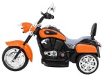 Mamido Detská elektrická motorka Chopper oranžová