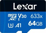 Lexar High-Performance 633x microSDHC 64 GB / UHS-I V10 / U1 / Class 10 / rýchlosť čítania 100MBs / zápis 45MBs (LMS0633064G-BNNNG)