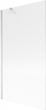 MEXEN/S - Next vaňová zástena FIX 100 x 150, prúžky, nikel kartáčovaná 895-100-000-00-09-97