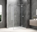 POLYSAN - GLOBE CHROME obdĺžniková sprchová zástena 1100x900, číre sklo, pravé GB1011-3315RC