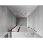 MEXEN/S - Mist L sprchové dvere krídlové 90, transparent, meď kartáčovaná 8A4L-090-000-65-00