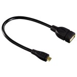 Hama redukcia USB A samica - micro B samec / 15 cm (78426-H)