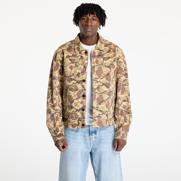 Bunda RIPNDIP Wired Button Up Jacket Tan Camo S