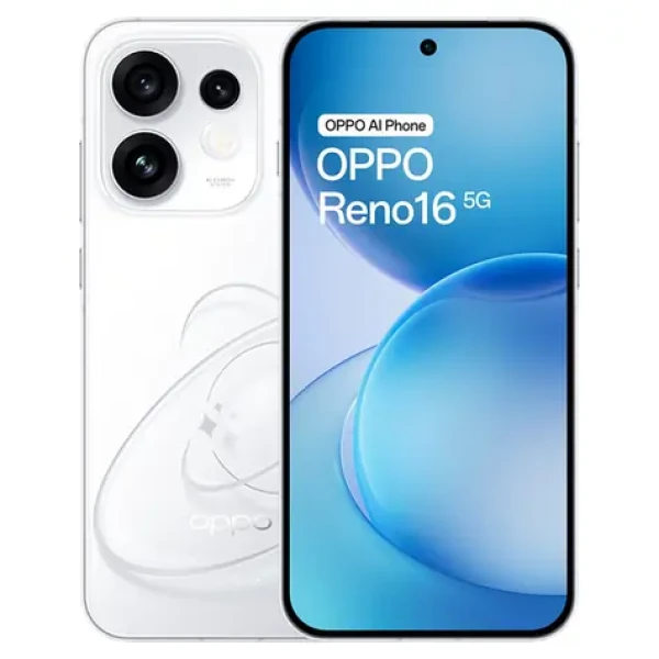 Oppo Reno16 5G 8 + 512GB Pop White / 6.32 "/ 512GB / Android 16 (110010237512)
