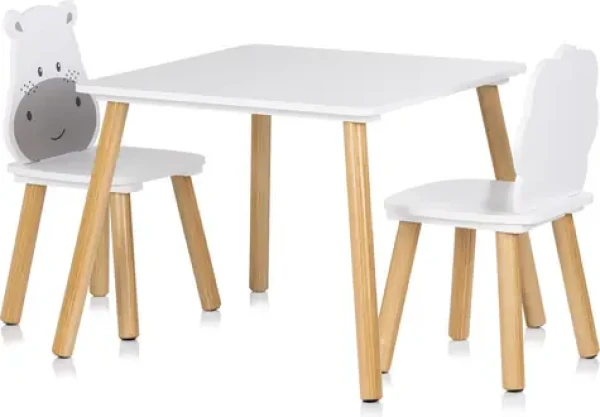 CHIPOLINO Drevený stolík so stoličkami Hippo,Lion (DIWH02450323)