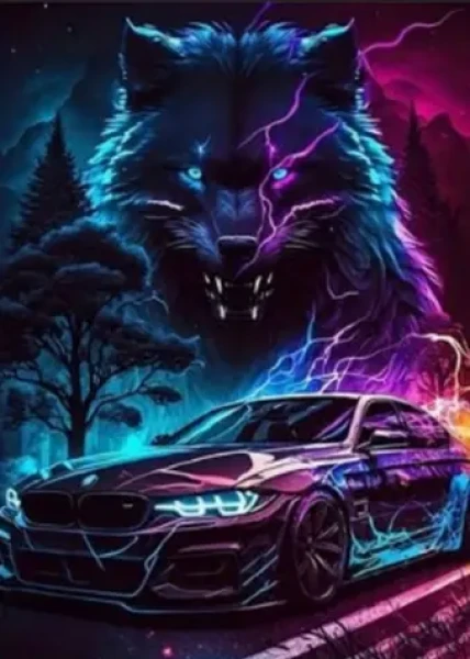 Norimpex Diamantové maľovanie Vlčí duch II