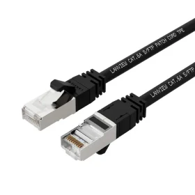 Lanview Patch kábel CAT6a S/FTP čierny / Patch kábel / 1,5 m / LSZH / PoE+ / 10 Gigabit (LV-SFTP6A015B)