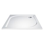 CERSANIT/S - SPRCHOVÉ DVERE 80 TRANSPARENT SKLO + vanička S154-005-SET1