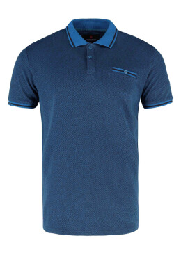 Tričko Volcano Polo T-Werto M35090-S23 Blue Melange