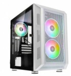 Kolink Citadiel MESH RGB biela / M-ATX / 2xUSB 3.0 + 1xUSB 2.0 / 3x120 mm ARGB / bez zdroja / priehľadná bočnica (CITADEL MESH RGB WHITE)