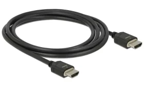 DeLock Ultra vysokorýchlostný HDMI kábel 2m čierna / 48 Gbps / 8K / 60 Hz (85294)