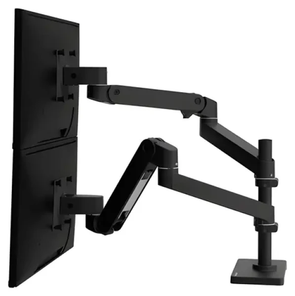 Ergotron LX Pro Dual Stacking Arm čierna / Stolné rameno pre 2 monitory (45-690-292)