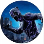 Jedlý papier Avengers Black Panther vo meste 19,5 cm - Pictu Hap - Pictu Hap