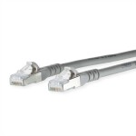 Metz Connect 1308454033-E RJ45 sieťové káble, prepojovacie káble CAT 6A S/FTP 4.00 m sivá dvojžilový tienený, bez halogénov, samozhášavý 1 ks; 1308454033-E