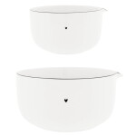 Bastion Collections Keramická misa na cesto Black Edge – sada 2 ks