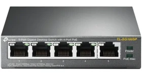 TP-LINK TL-SG1005P / Switch / 5x 1000 Mbps / 4X PoE / PoE budget 56 W (TL-SG1005P(UN))