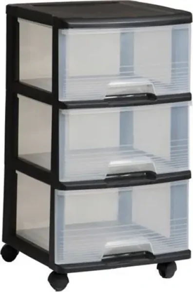 Curver Polstĺpkový regál čierna / Regál / 39 cm (50380)