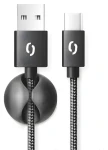 Aligator Premium čierna / Dátový kábel / USB-C / 2A / 2m (DATKP26)