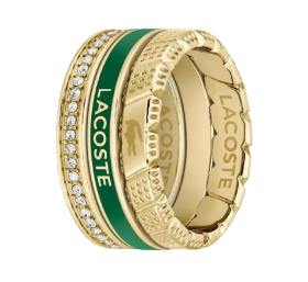 Lacoste Štýlová súprava oceľových prsteňov 2040282 54 mm