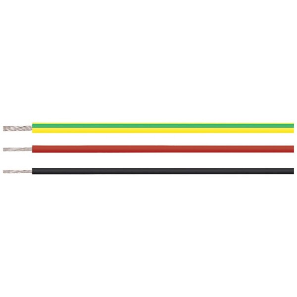 HELU 23300-100 vysokoteplotný drôt, SiF, 1 x 0.50 mm², zelená, 100 m; 23300-100