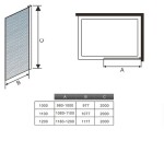 H K - FORCE FROSTED F1 120 Sprchová zástena WALK IN, nepriehľadné sklo, 118-120x 200cm, 10mm SE- FORCE FORSTED F1 120SET