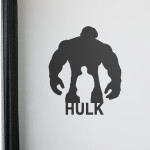 Veselá Stena Samolepka Hulk silueta Farba: modrá, Veľkosť: 40 x 48 cm