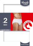 Pánske nohavičky 24/7 Midi 2P - WHITE - biela 0003 - SLOGGI WHITE 5