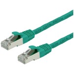Value 21.99.1263 RJ45 sieťové káble, prepojovacie káble CAT 6 S/FTP 5 m zelená dvojžilový tienený, bez halogénov, samozhášavý 1 ks; 21.99.1263